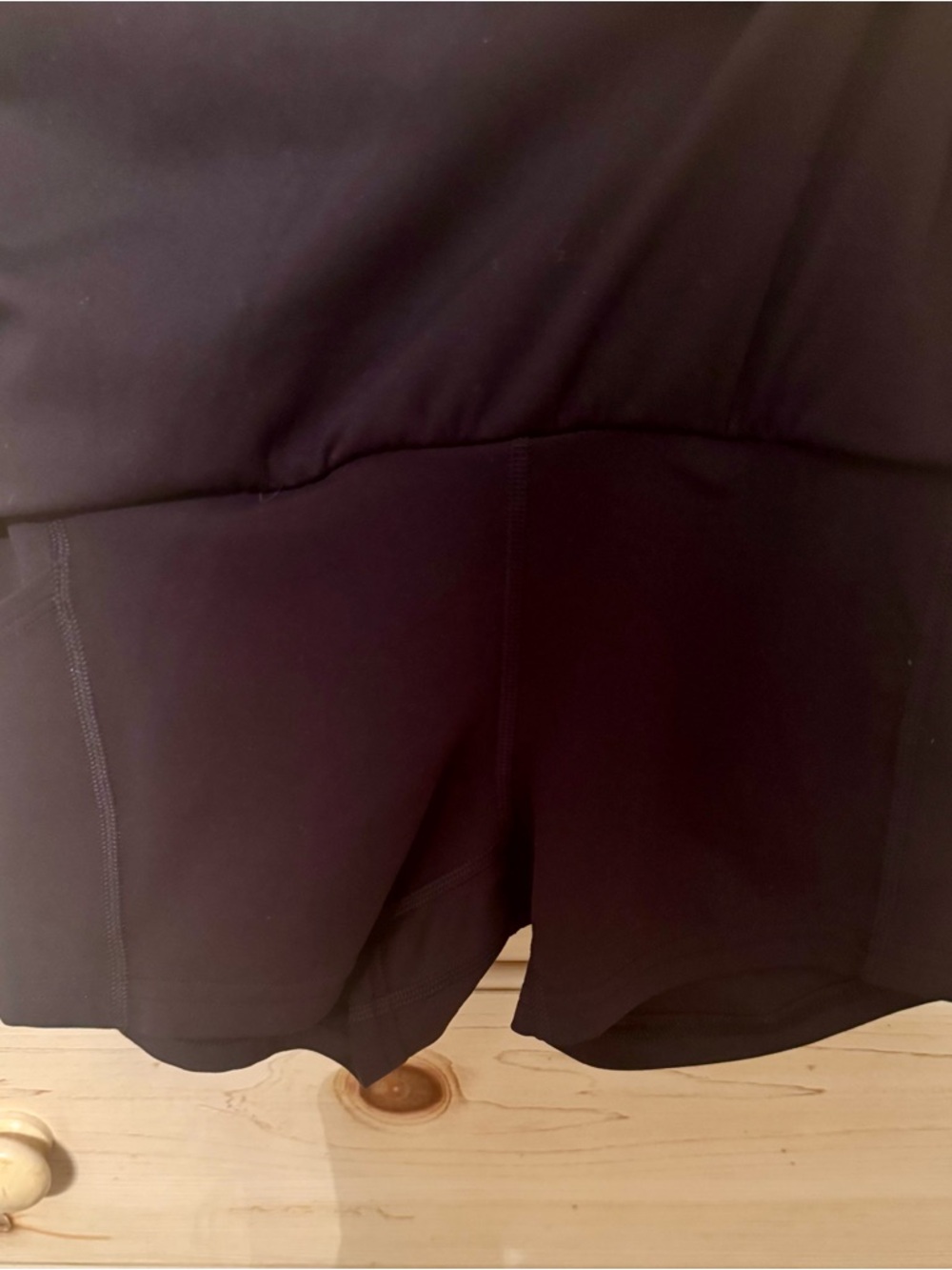 Lululemon black skort, size 4- - Picture 3 of 5